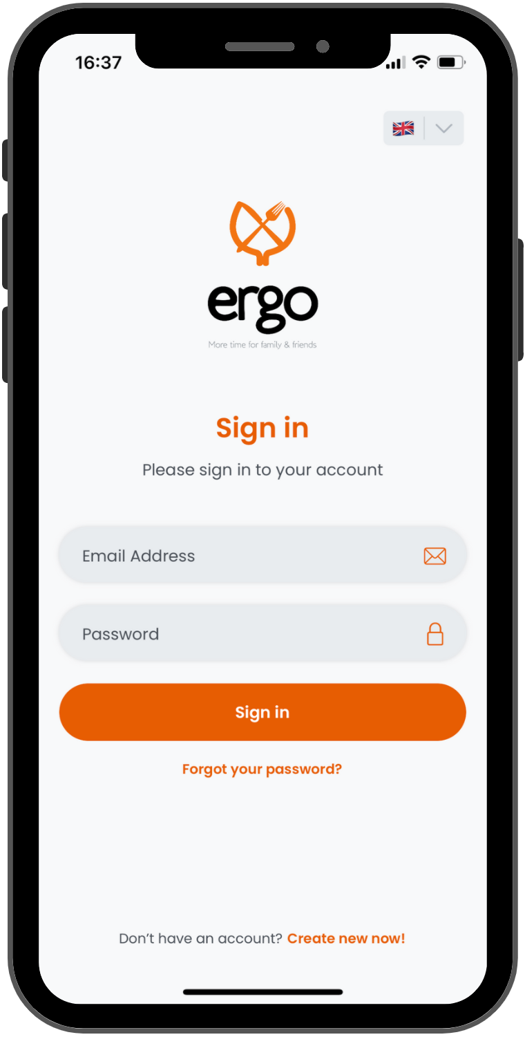 Eat, Ready, Go! Customer App